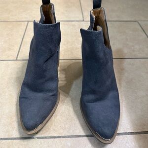 Madden Girl Suede Black Ankle Booties